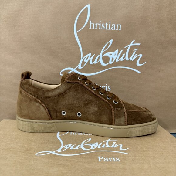 Christian Louboutin 3180608 Men's Suede Rantulow Orlato Flat Veau Velours sz 44 - Picture 3 of 14